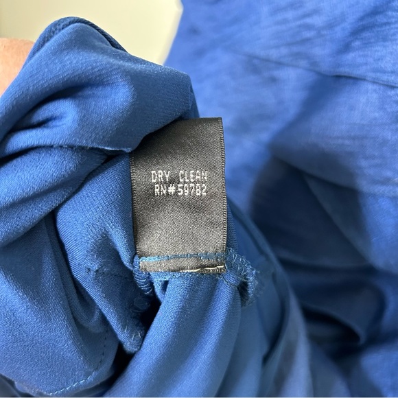 ADRIANNA PAPELL Royal Blue Layered Cocktail Dress - Sz 4 - Picture 9 of 10